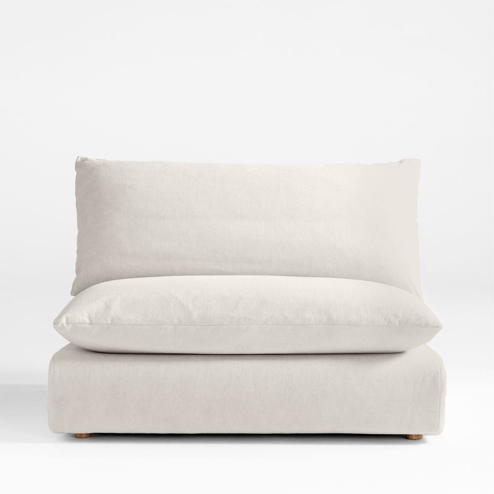 Unwind Armless Chair Slipcovered Sectional Piece