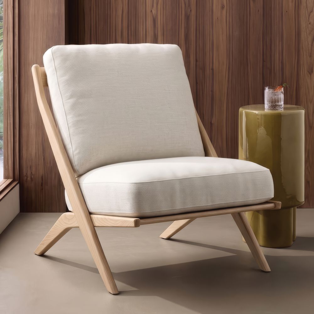 Pose Wood Accent Chair