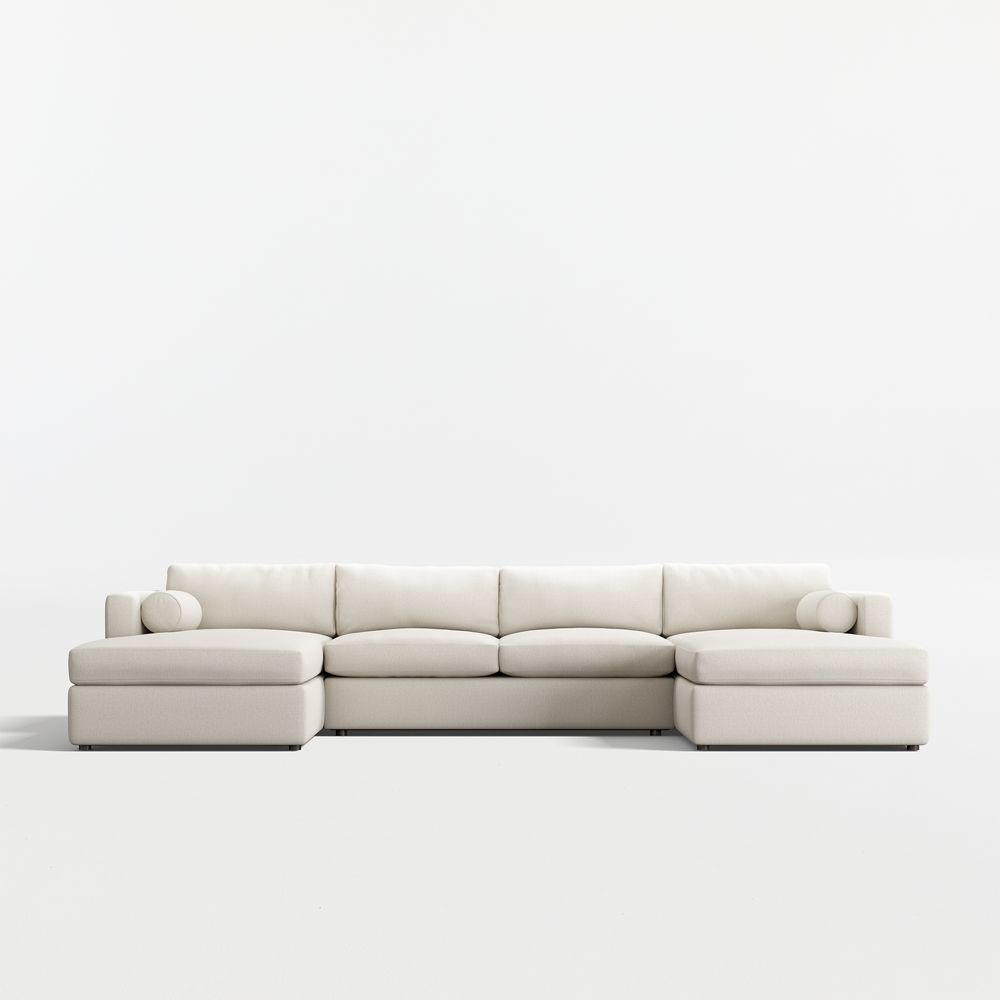 Aris Deep 3-Piece U-Shaped Sectional Sofa with Double Chaise