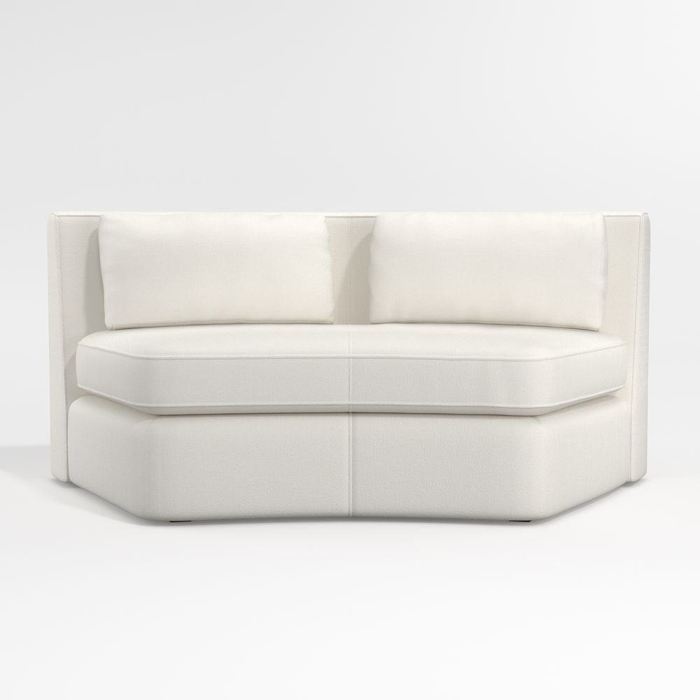 Nouveau Curved Wedge Chair Sectional Piece