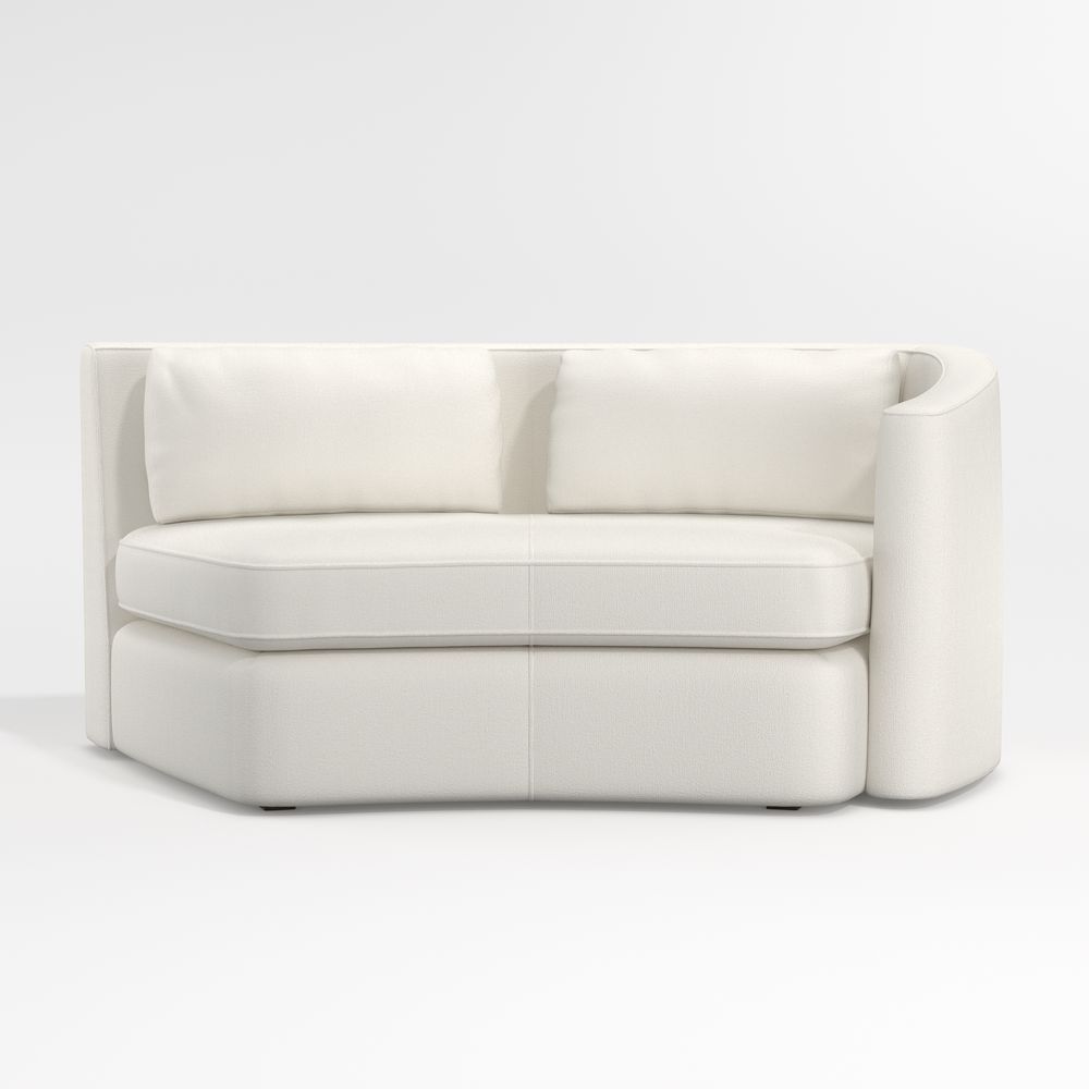 Nouveau Curved Right-Arm Sofa Sectional Piece