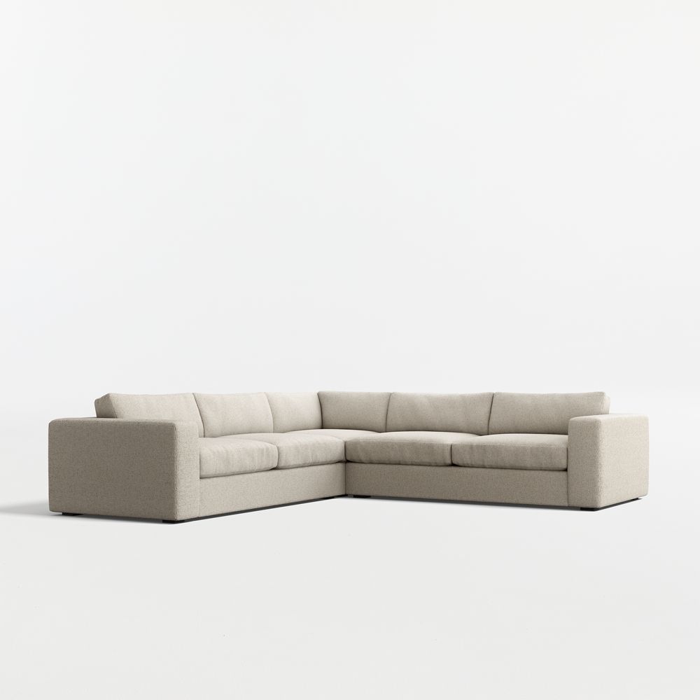 Oceanside Deep 3-Piece L-Shaped Sectional Sofa