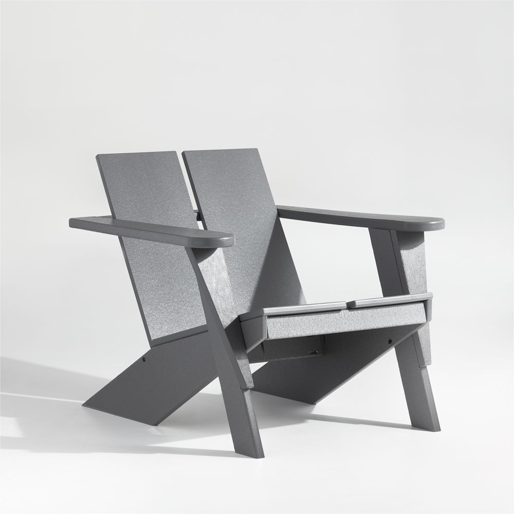 Paso Grey Outdoor Adirondack Chair by POLYWOOD