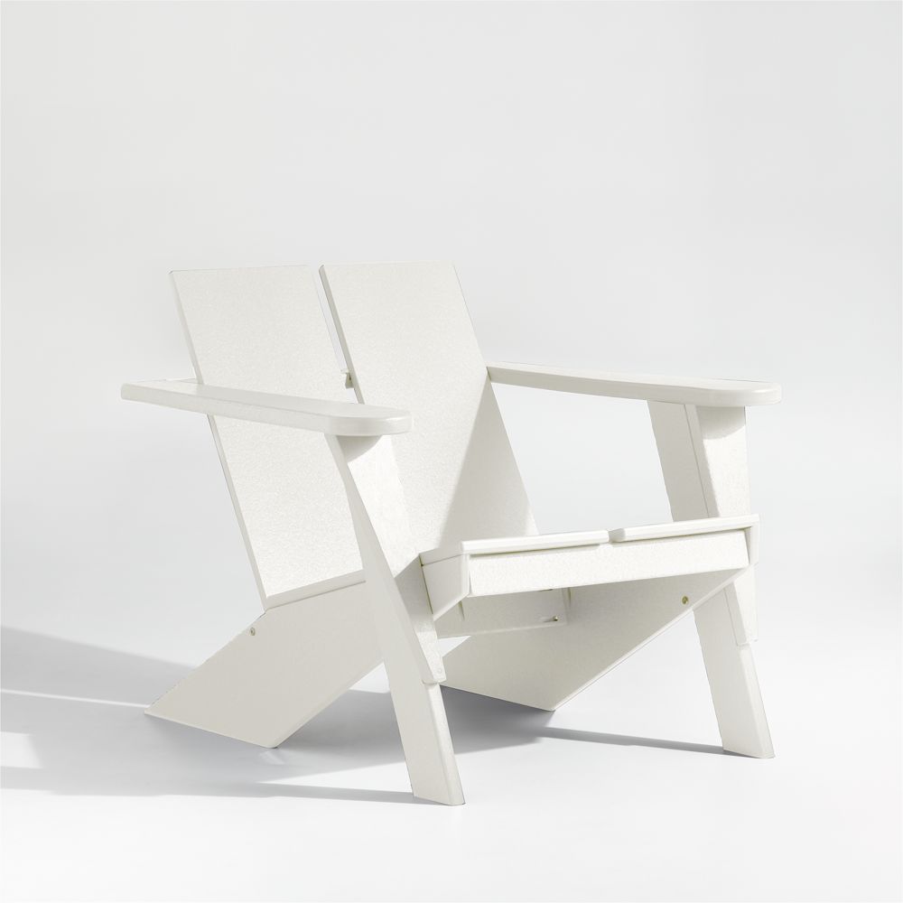 Paso White Outdoor Adirondack Chair by POLYWOOD
