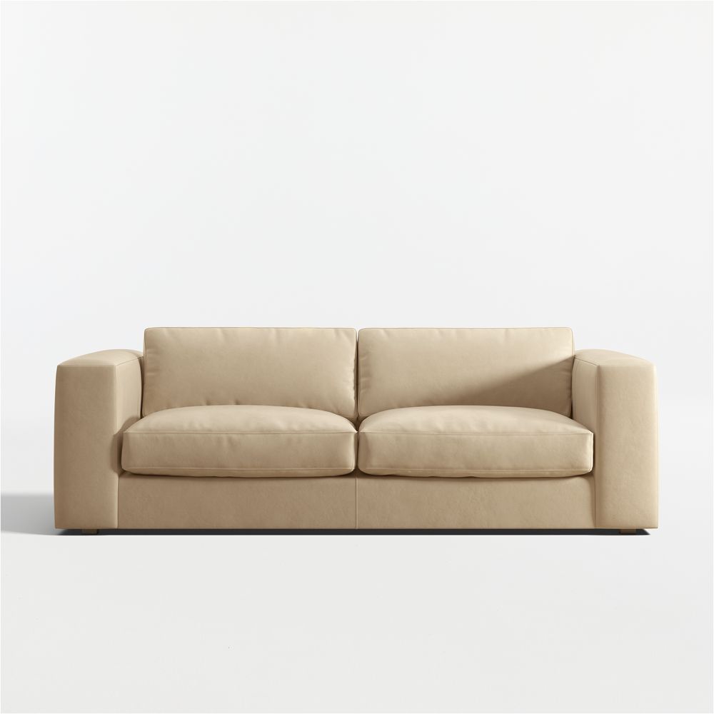 Oceanside 89" Leather Queen Sleeper Sofa