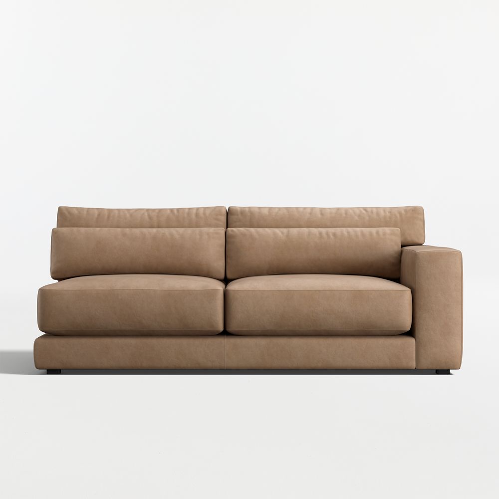 Retreat Leather Right-Arm Sofa Sectional Piece