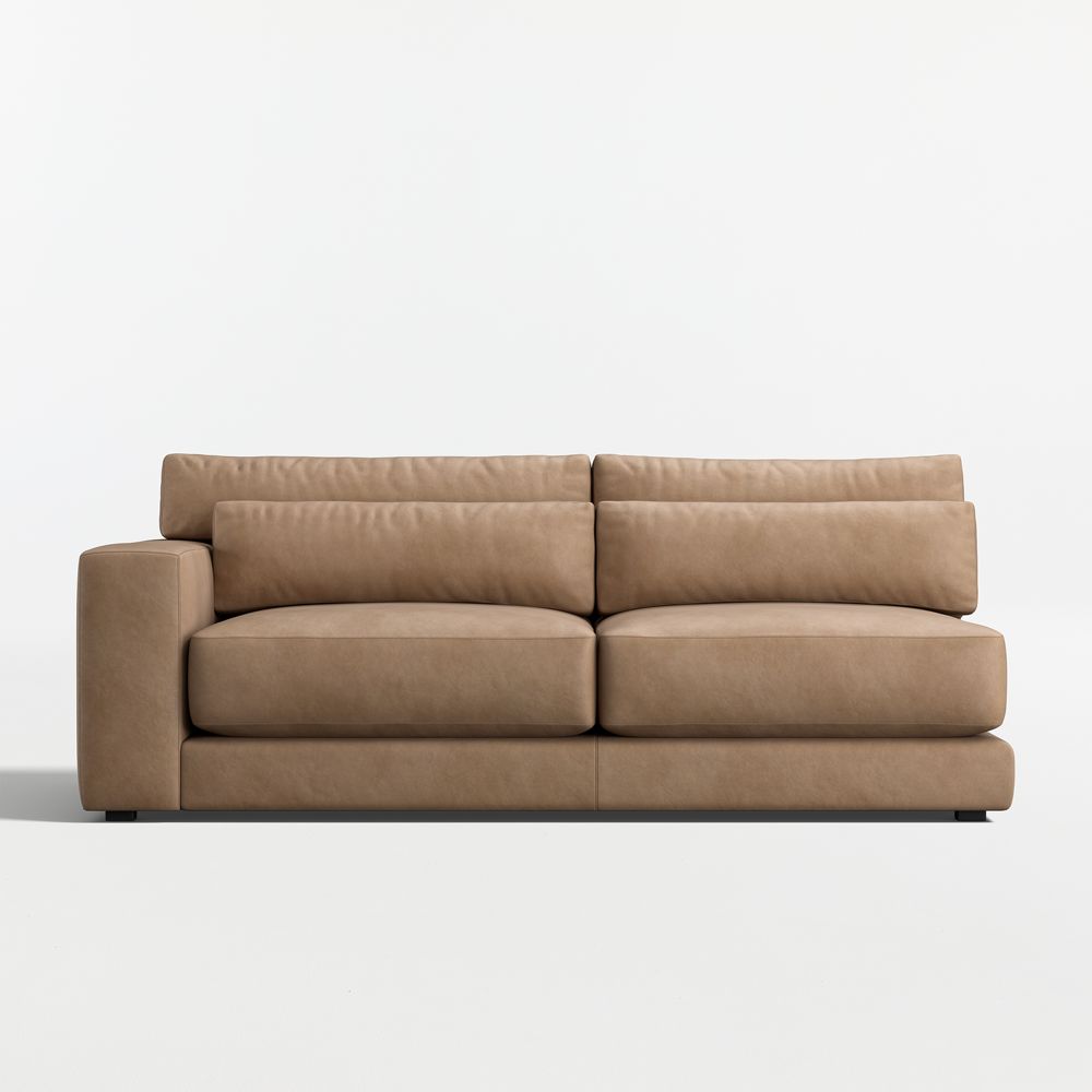 Retreat Leather Left-Arm Sofa Sectional Piece