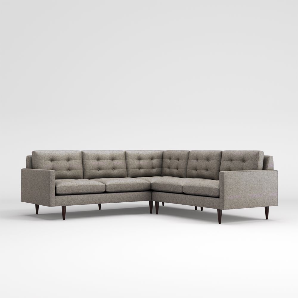 Petrie 2-Piece Corner Midcentury Sectional Sofa