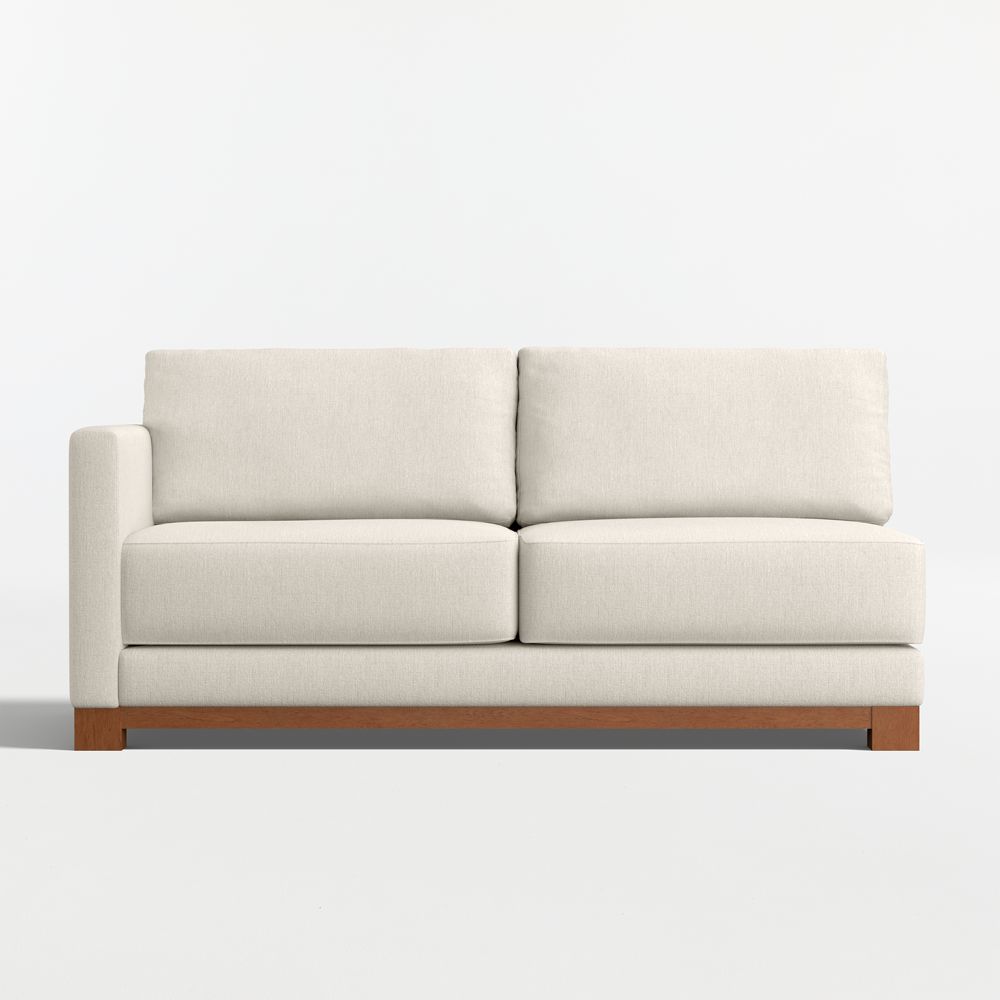Gather Wood Base Left-Arm Sofa Sectional Piece