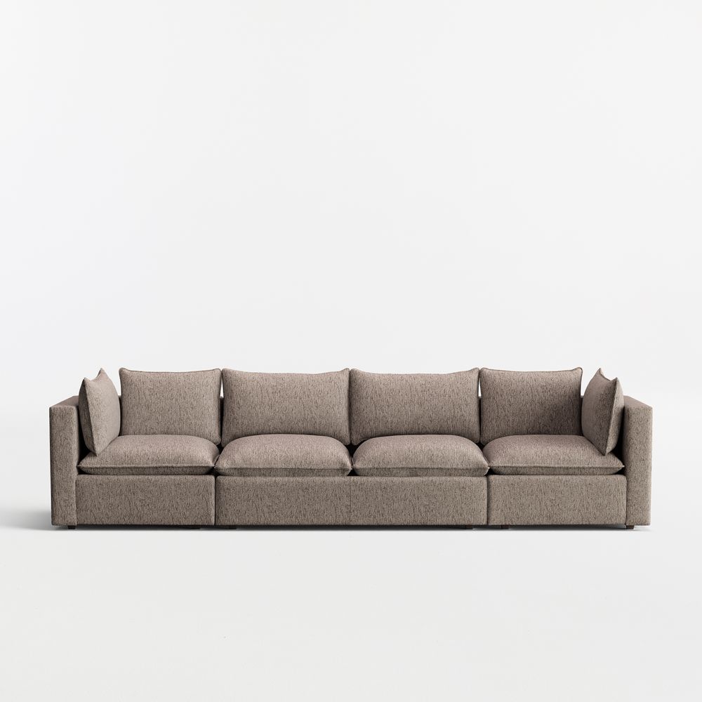 Lotus Modular 3-Piece Extra Long Low Sofa Sectional
