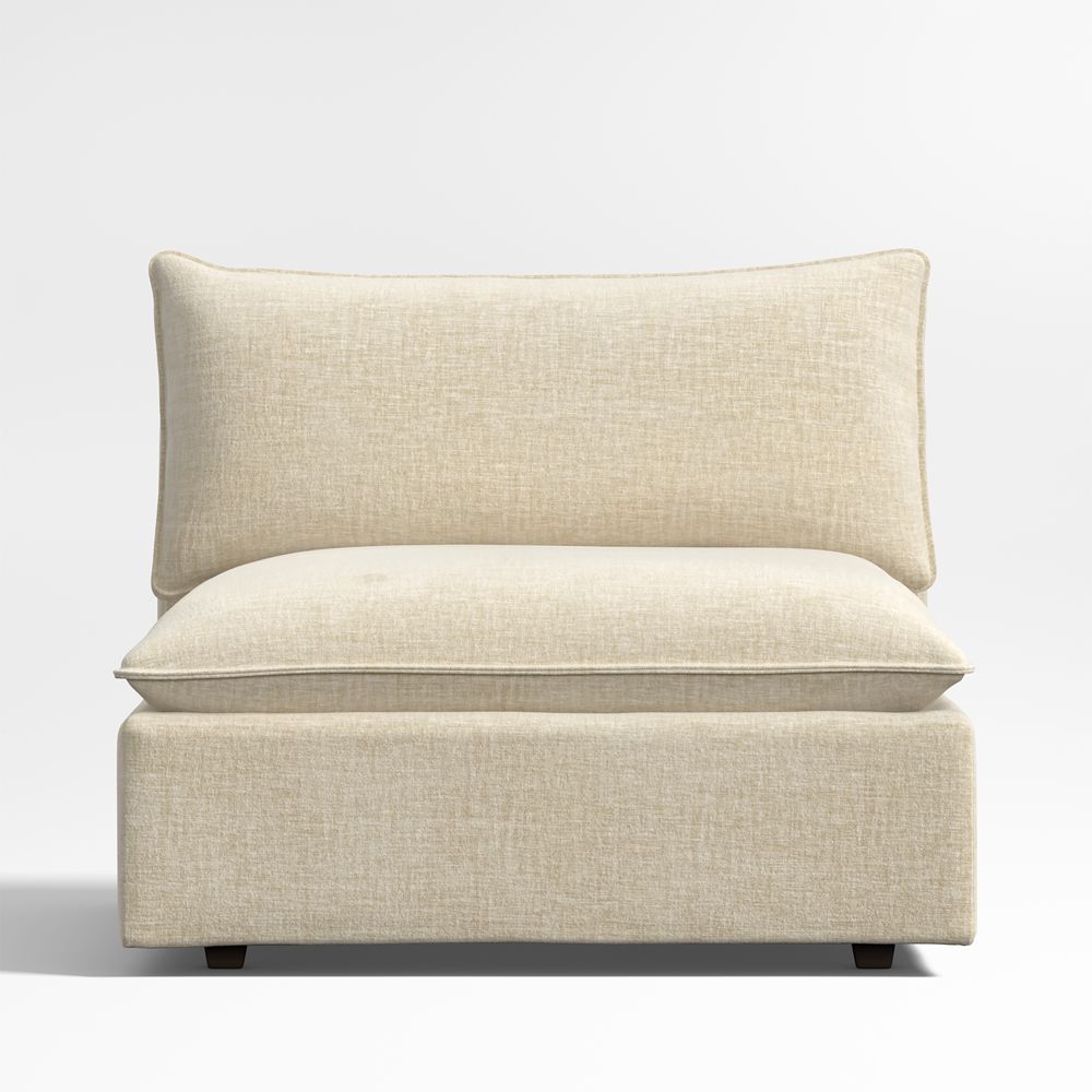Lotus Deep Modular Armless Chair Sectional Piece