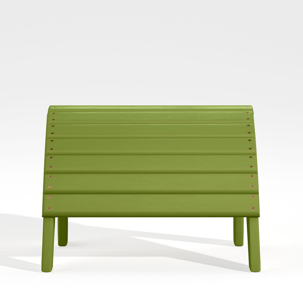 Vista II Lime Outdoor Adirondack Ottoman by POLYWOOD