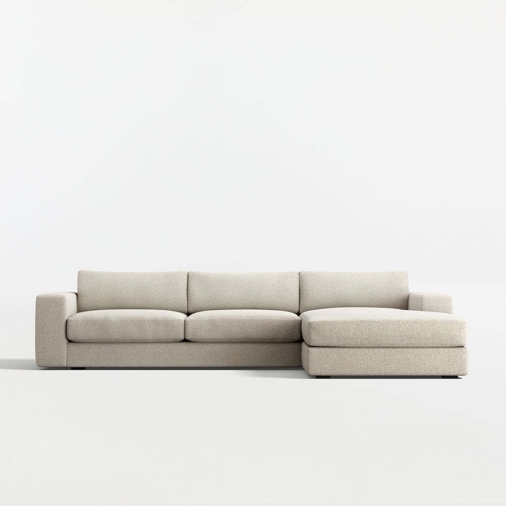 Oceanside Low 2-Piece Sectional Sofa with Chaise Lounge