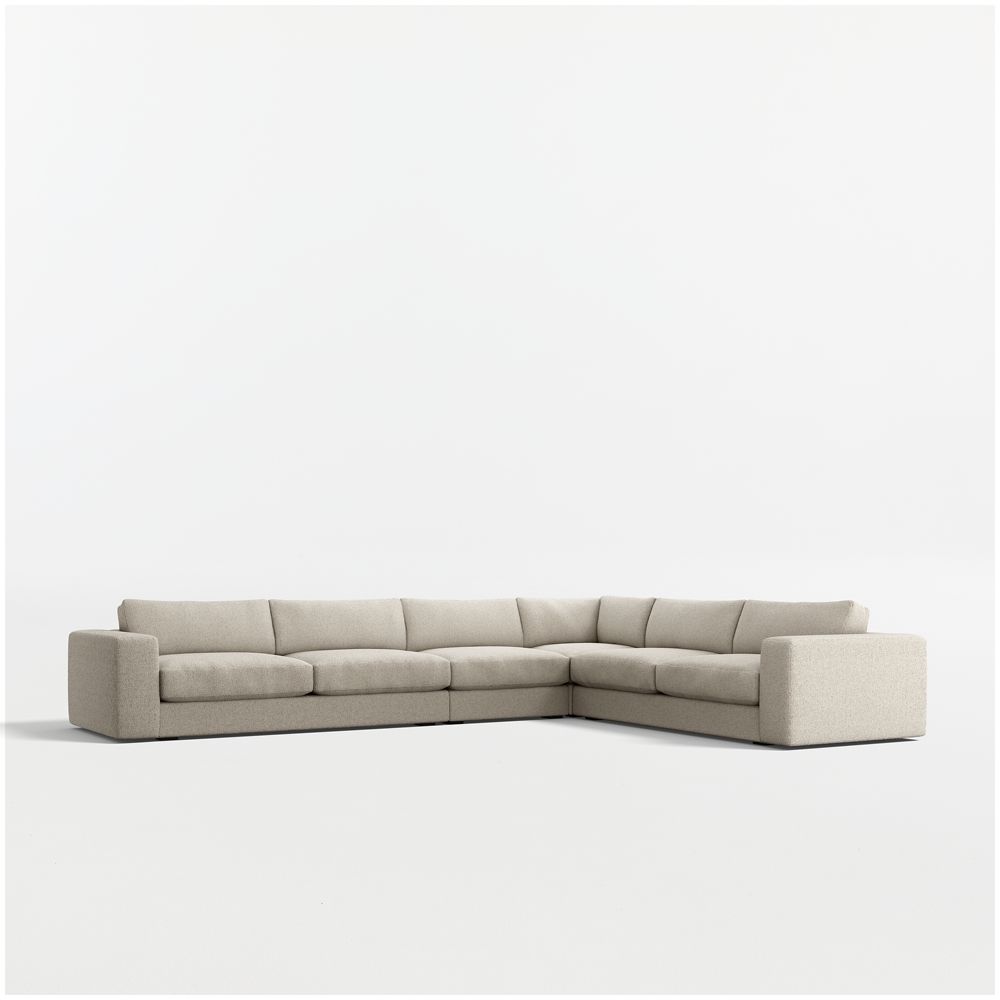 Oceanside Low 4-Piece L-Shaped Sectional Sofa