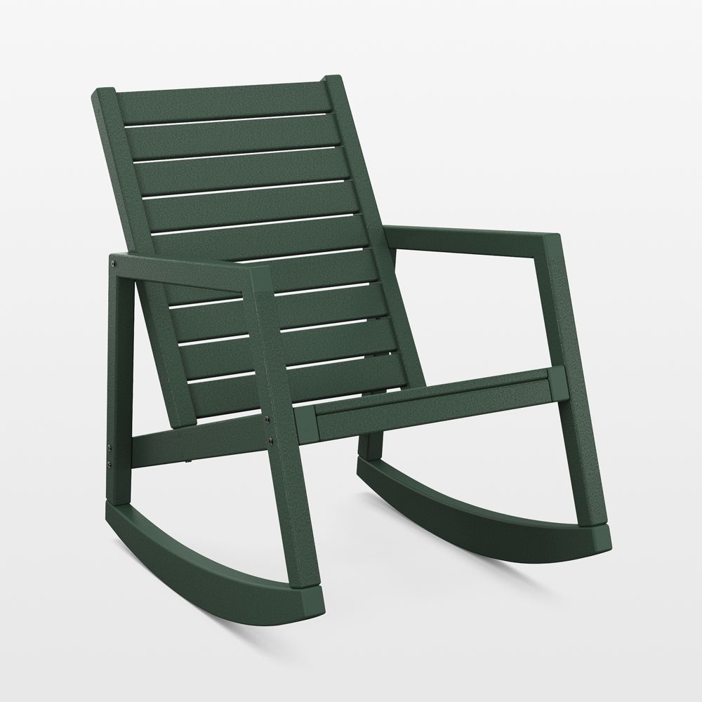 Loreto Green Outdoor Rocking Chair by POLYWOOD