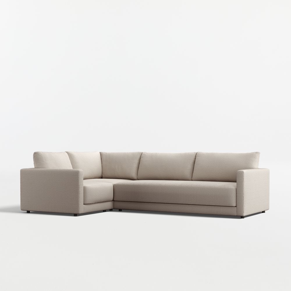 Gather Deep 3-Piece L-Shaped Bench Sectional Sofa