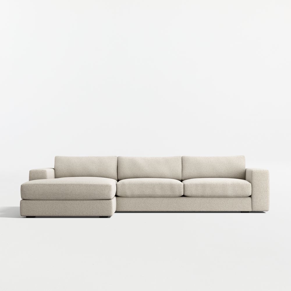 Oceanside Low 2-Piece Sectional Sofa with Chaise Lounge
