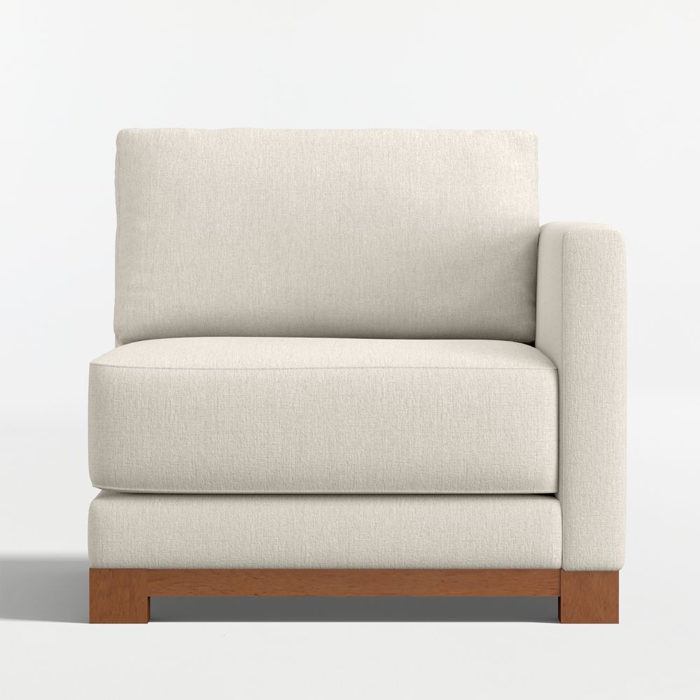 Gather Deep Wood Base Right-Arm Chair Sectional Piece