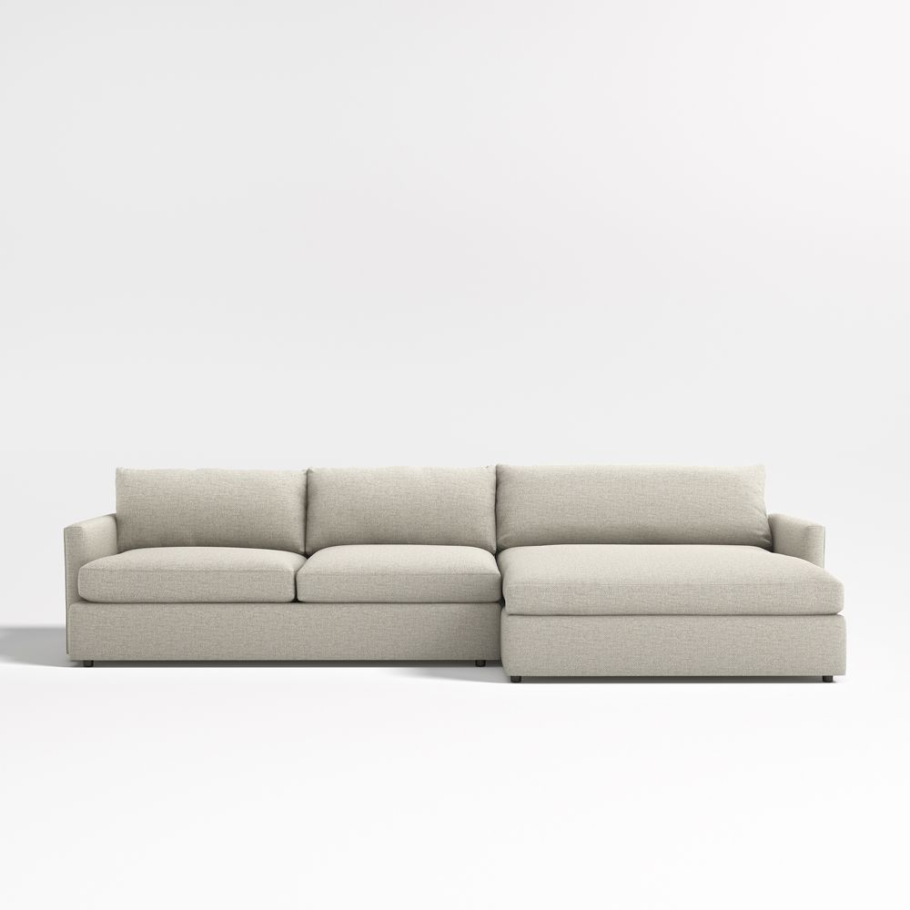 Lounge Deep 2-Piece Sectional Sofa with Extra Wide Chaise Lounge