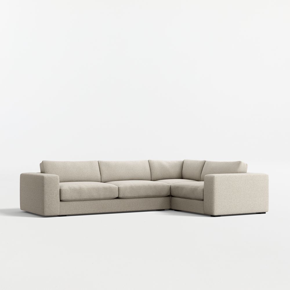 Oceanside Low 3-Piece L-Shaped Sectional Sofa