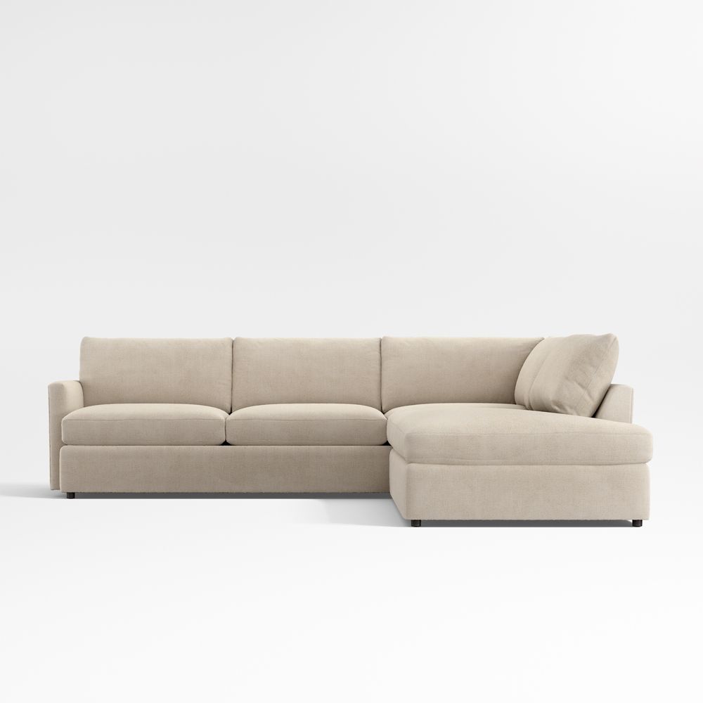 Lounge 2-Piece L-Shaped Sectional Sofa with Corner Bumper