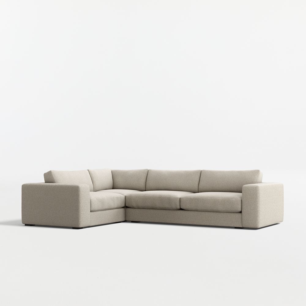 Oceanside Low 3-Piece L-Shaped Sectional Sofa