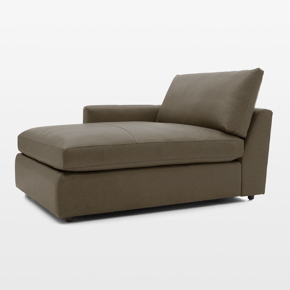 Lounge Deep Leather Left-Arm Chaise Lounge