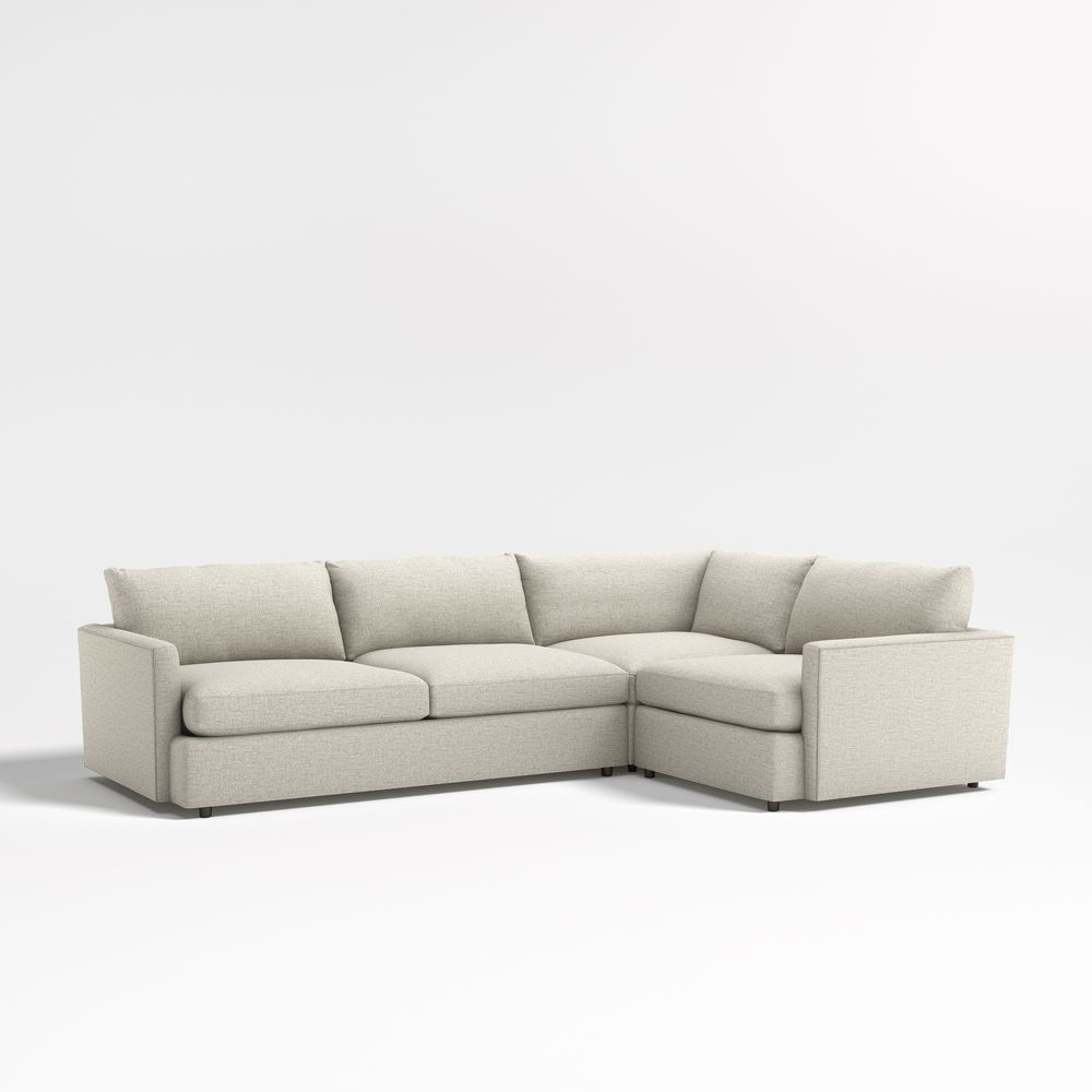 Lounge Deep 3-Piece L-Shaped Sectional Sofa