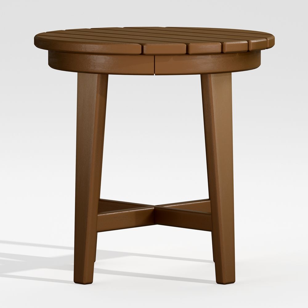 Vista II Teak Outdoor Adirondack Side Table by POLYWOOD
