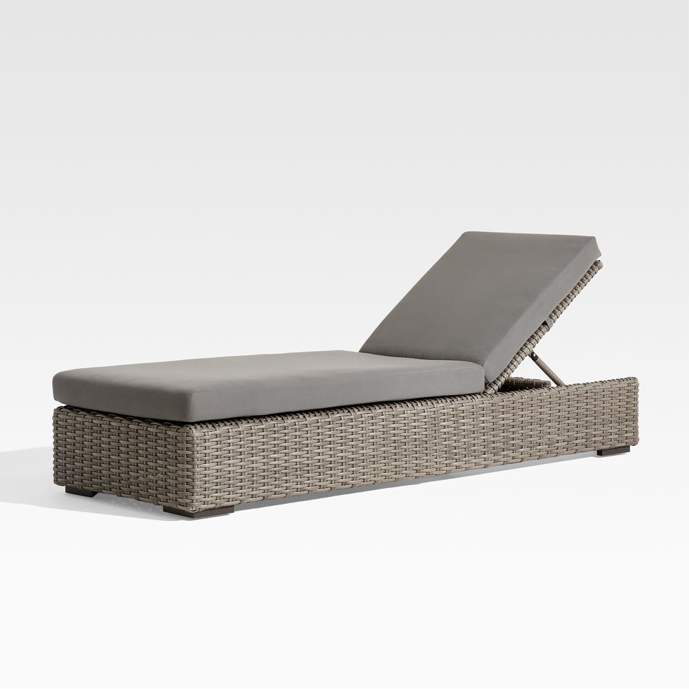 Abaco All-Weather Wicker Outdoor Sun Lounger with Sunbrella Cushion