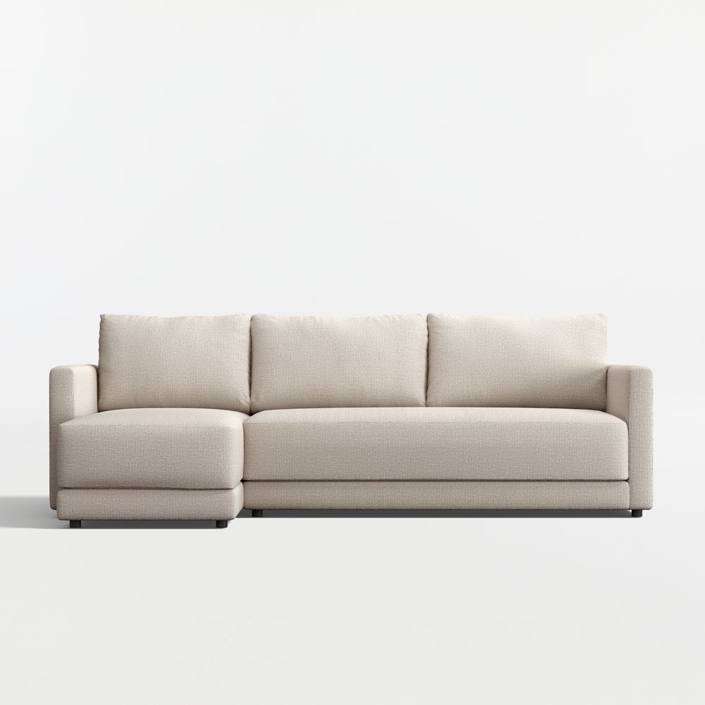 Gather Deep 2-Piece Bench Sectional Sofa with Chaise Lounge