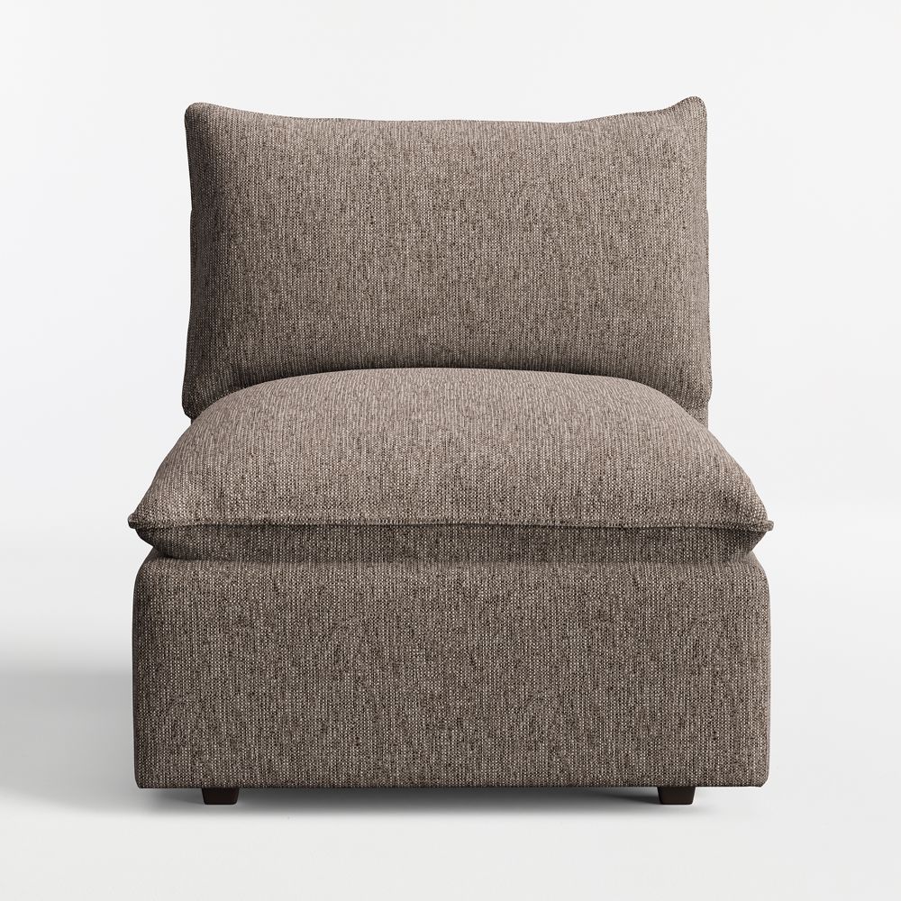 Lotus Modular Armless Chair Sectional Piece