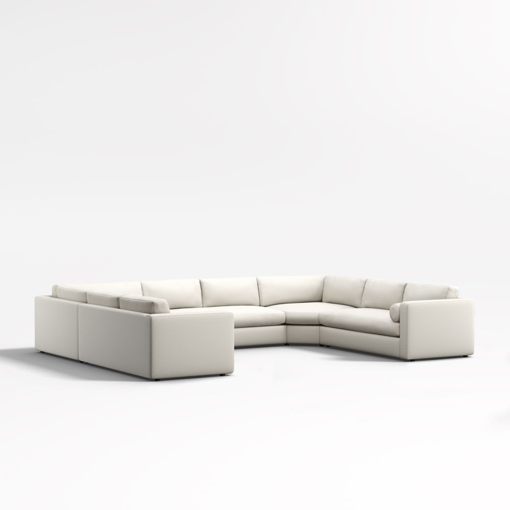 Aris 5-Piece U-Shaped Wedge Bench Sectional Sofa