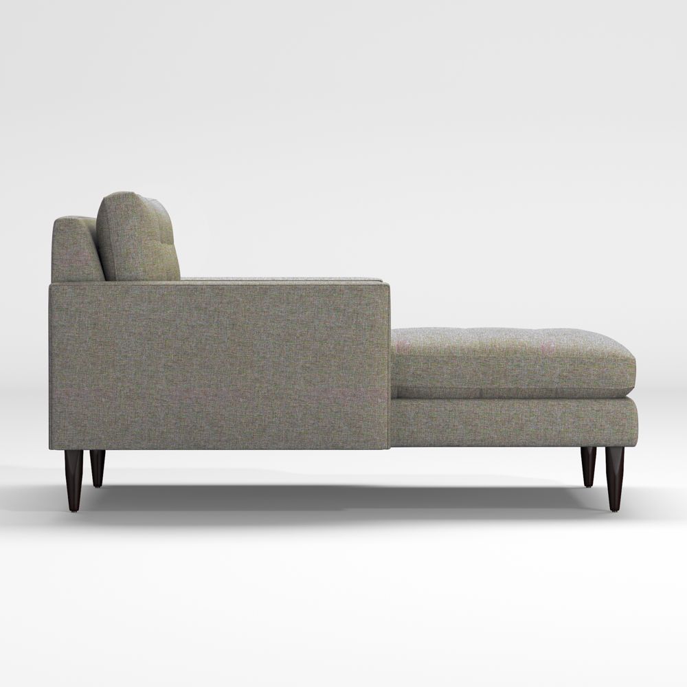 Petrie Midcentury Left-Arm Chaise Lounge Sectional Piece