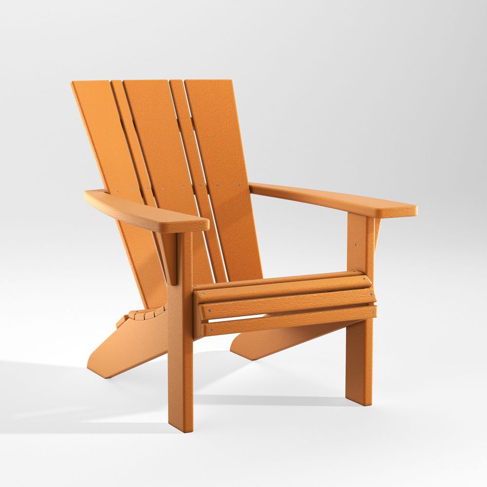 Vista II Tangerine Outdoor Adirondack Chair by POLYWOOD