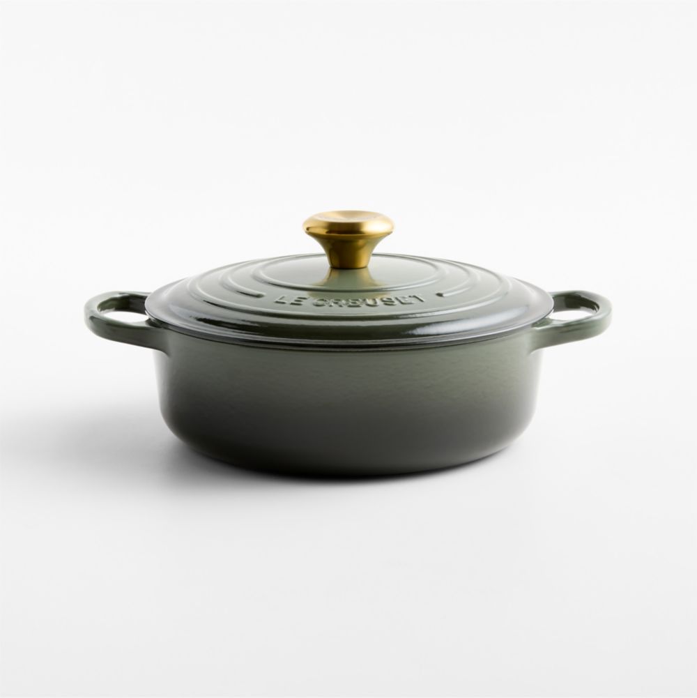 Le Creuset Signature 3.5-Qt. Thyme Enameled Cast Iron Round Wide Dutch Oven