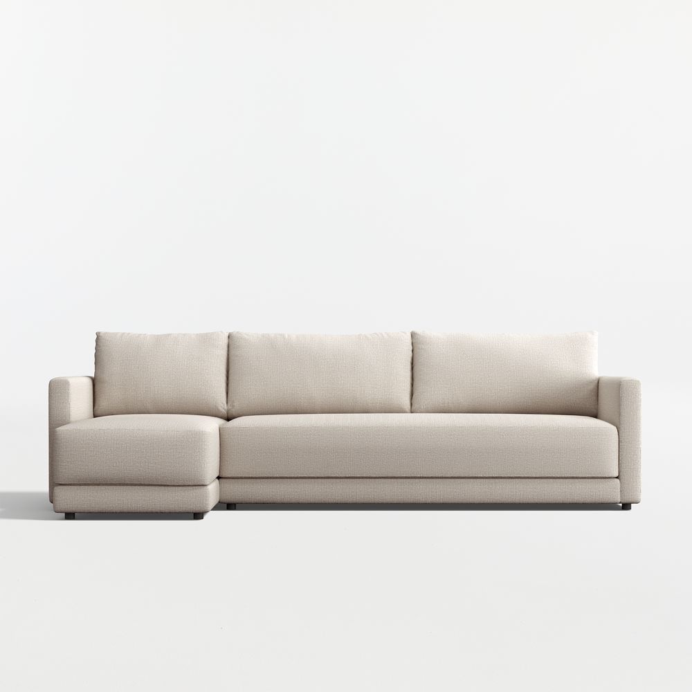 Gather Deep 2-Piece Bench Sectional Sofa with Chaise Lounge