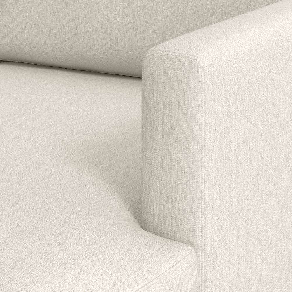 Gather Wood Base 4-Piece L-Shaped Bench Sectional Sofa with Chaise Lounge