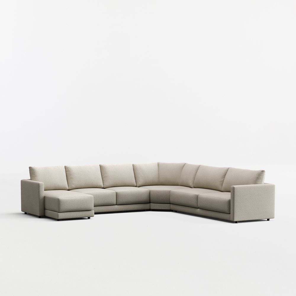 Gather 4-Piece L-Shaped Wedge Sectional Sofa with Chaise Lounge