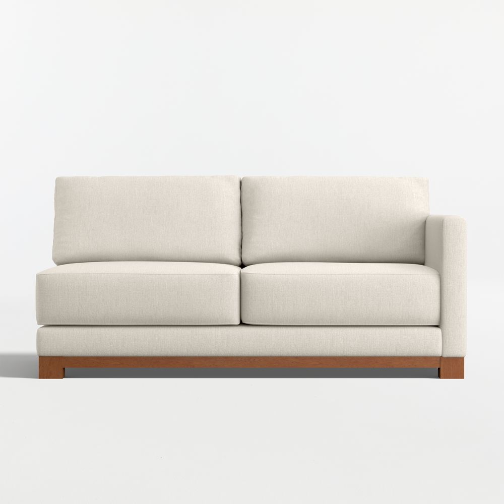 Gather Wood Base Right-Arm Sofa Sectional Piece