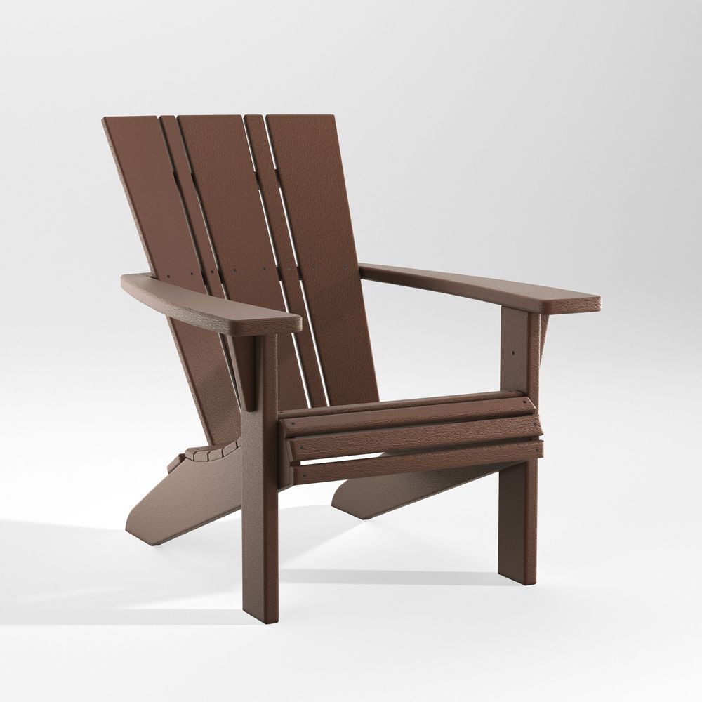Vista II Mahogany Outdoor Adirondack Chair by POLYWOOD