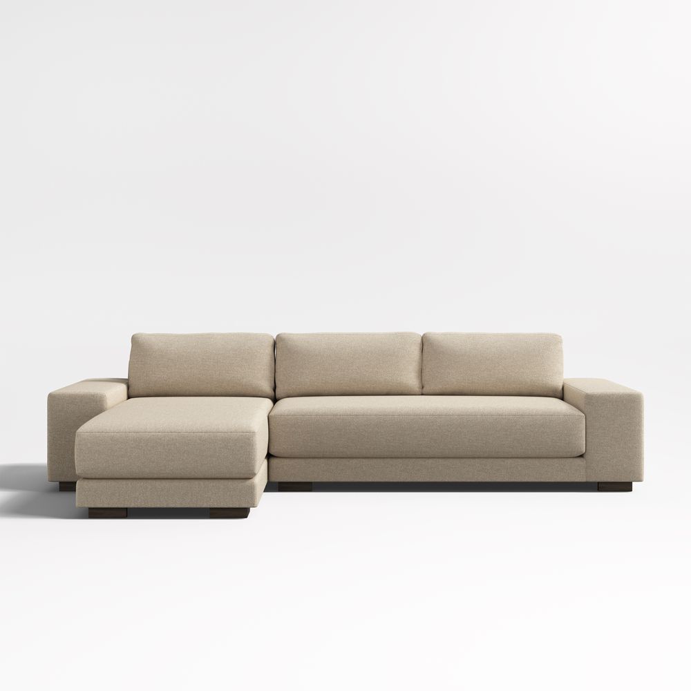 Horizon 2-Piece Bench Sectional Sofa with Chaise Lounge