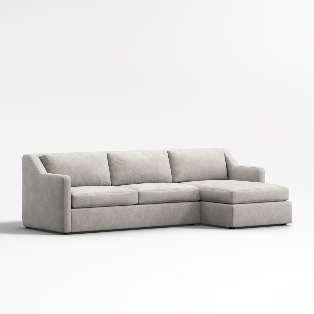 Notch 2-Piece Sectional Sofa with Storage Chaise Lounge