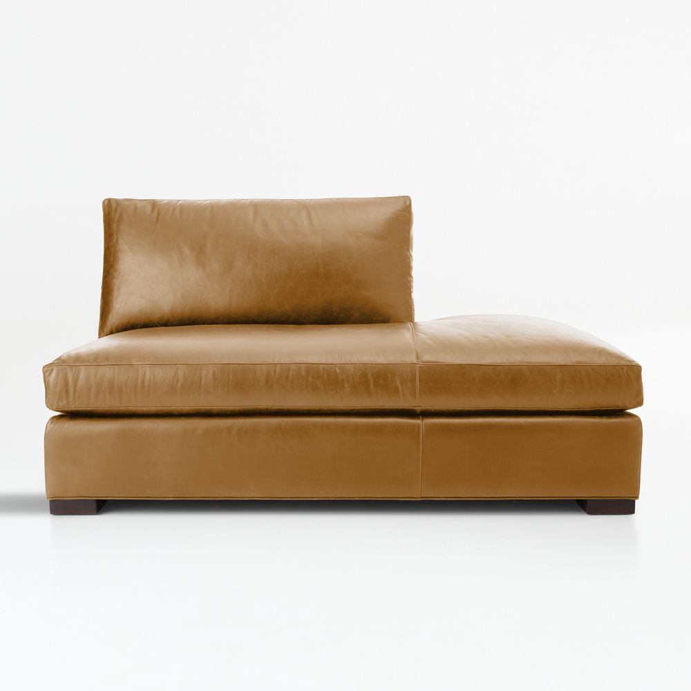 Axis Leather Right-Arm Bumper Sectional Piece