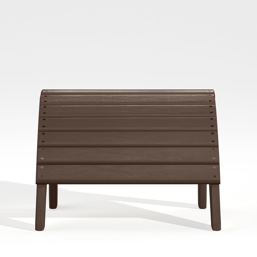 Vista II Mahogany Outdoor Adirondack Ottoman by POLYWOOD