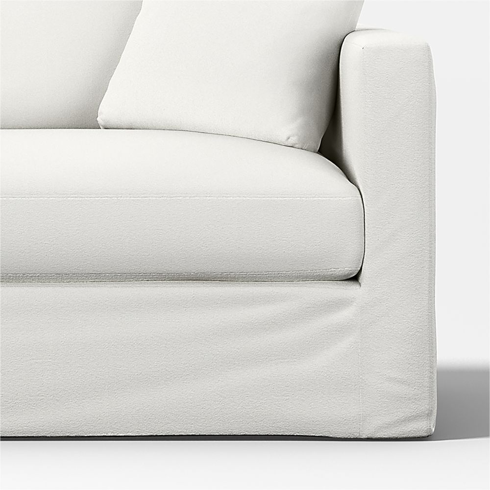 Replacement Slipcover for Willow II Right-Arm Bench Sofa Slipcovered Sectional Piece