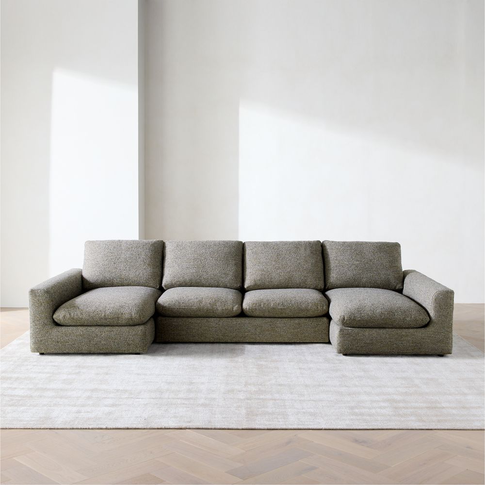 Serenity 3-Piece U-Shaped Sectional Sofa with Double Chaise Lounge- Image 3