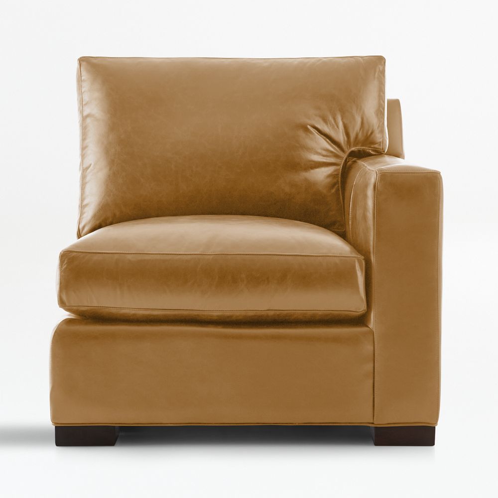 Axis Leather Right-Arm Chair Sectional Piece