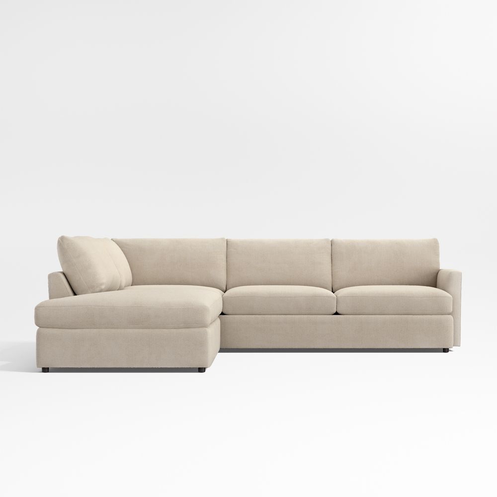 Lounge 2-Piece L-Shaped Sectional Sofa with Corner Bumper