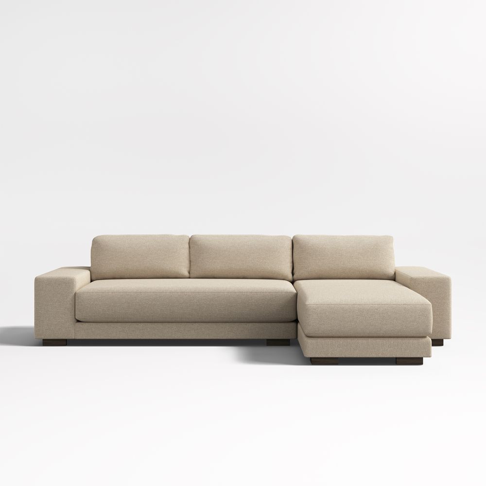 Horizon 2-Piece Bench Sectional Sofa with Chaise Lounge